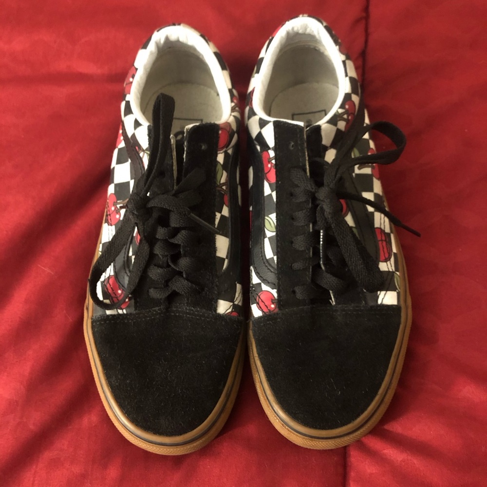 Cherry Checkered Vans